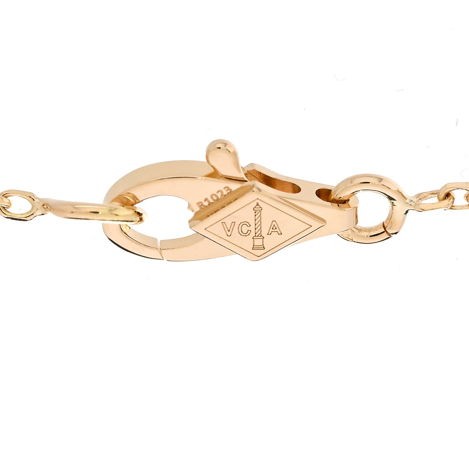 Van Cleef & Arpels 18K Yellow Gold Mother of Pearl Sweet Alhambra Bracelet 5 of 6