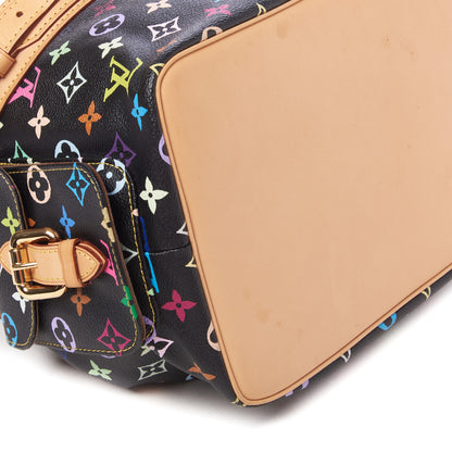 Louis Vuitton Monogram Multicolor Petit Noe Black 6 of 8