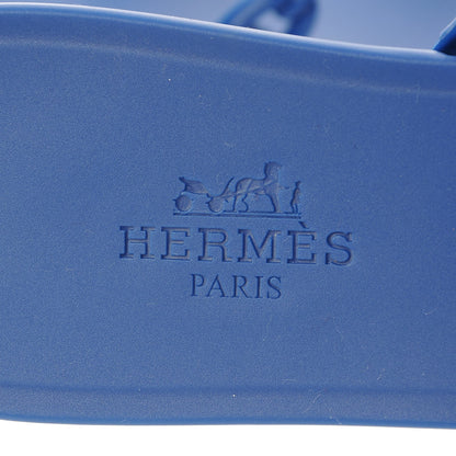 Hermes Rubber Chaine d'Ancre Rivage Sandals 35 Bleu Smalt 6 of 8