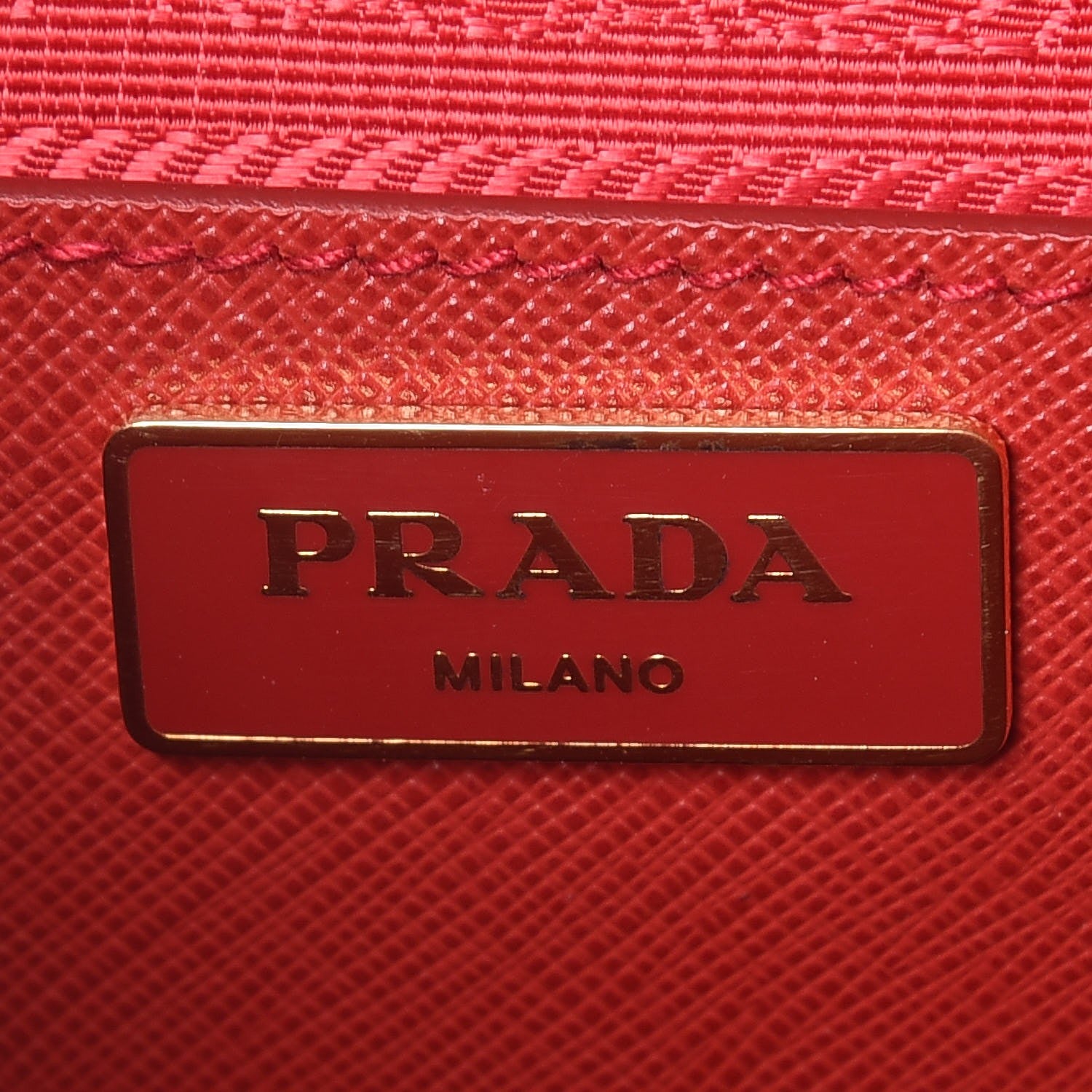 Prada Saffiano Medium Galleria Double Zip Tote Fuoco 7 of 13