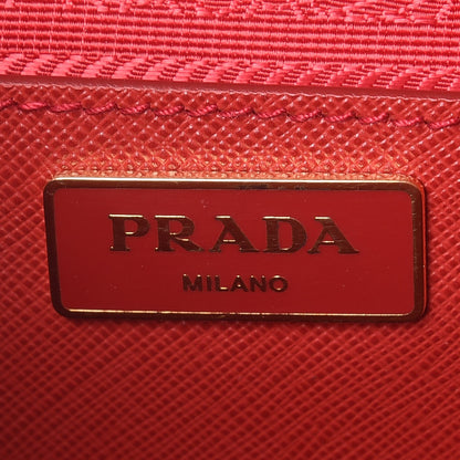 Prada Saffiano Medium Galleria Double Zip Tote Fuoco 7 of 13