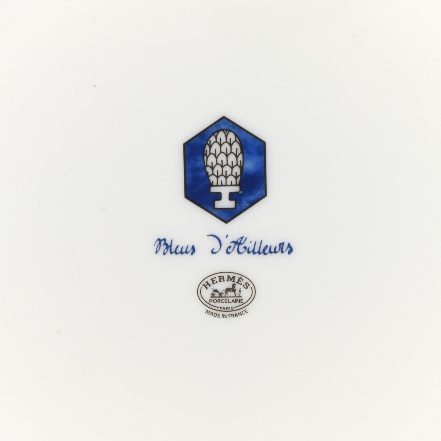 Hermes Porcelain Bleus D'Ailleurs Dinner Plate 6 of 8