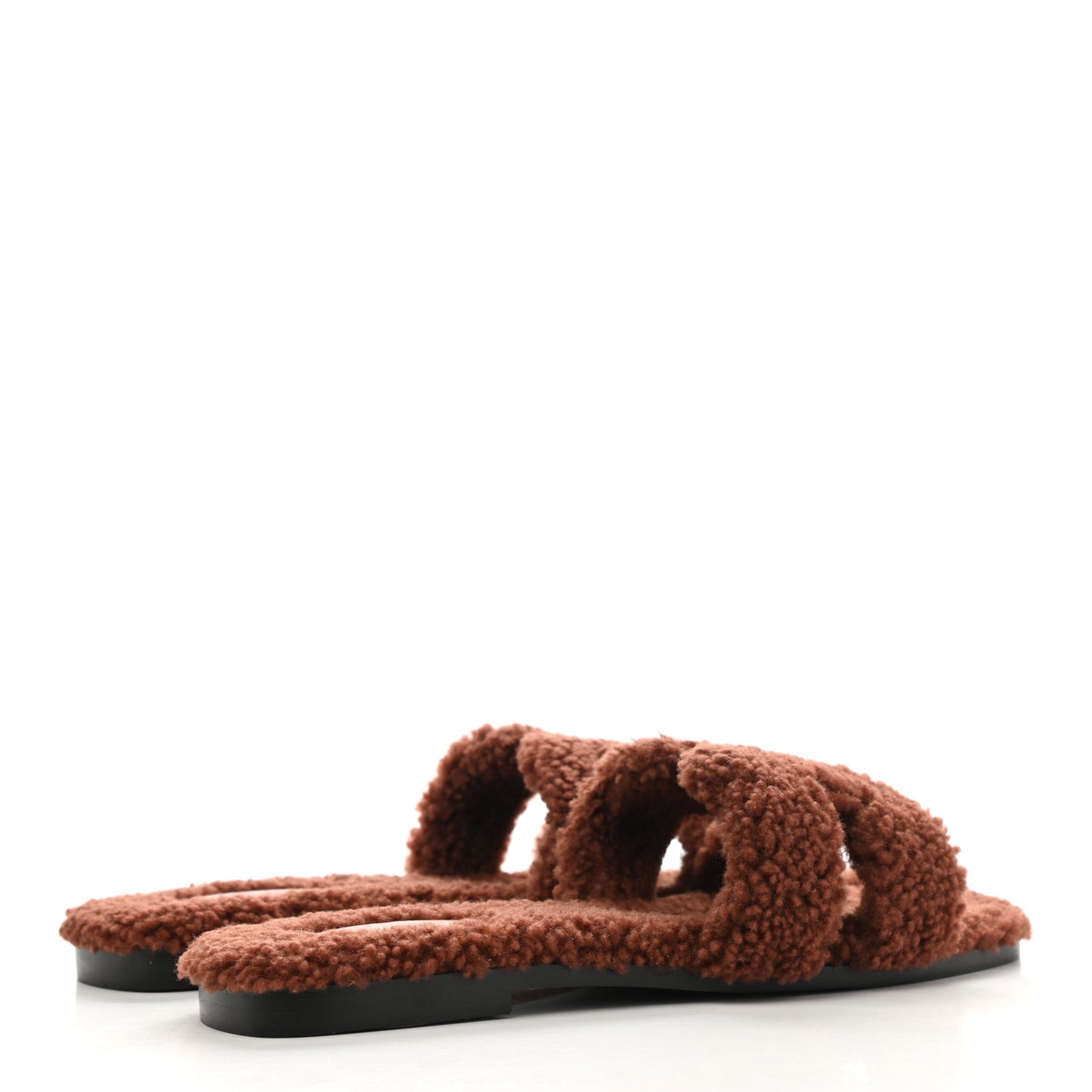 Woolskin Oran Sandals 40.5 Cognac