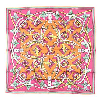 Louis Vuitton Silk Ultimate 3D Square 90 Scarf Pink 1 of 3
