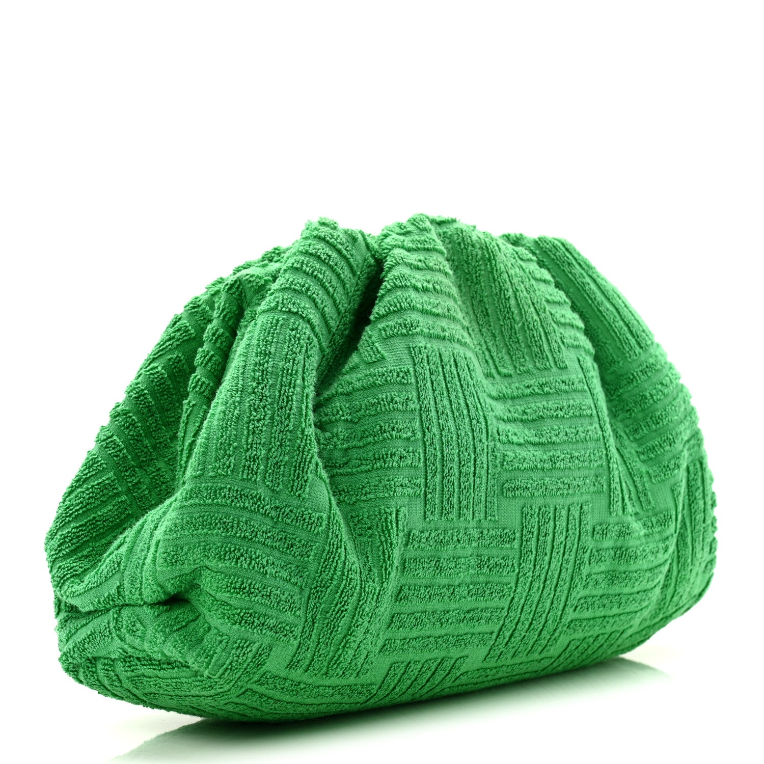 Bottega Veneta Sponge Fabric The Pouch Clutch Grass 3 of 10