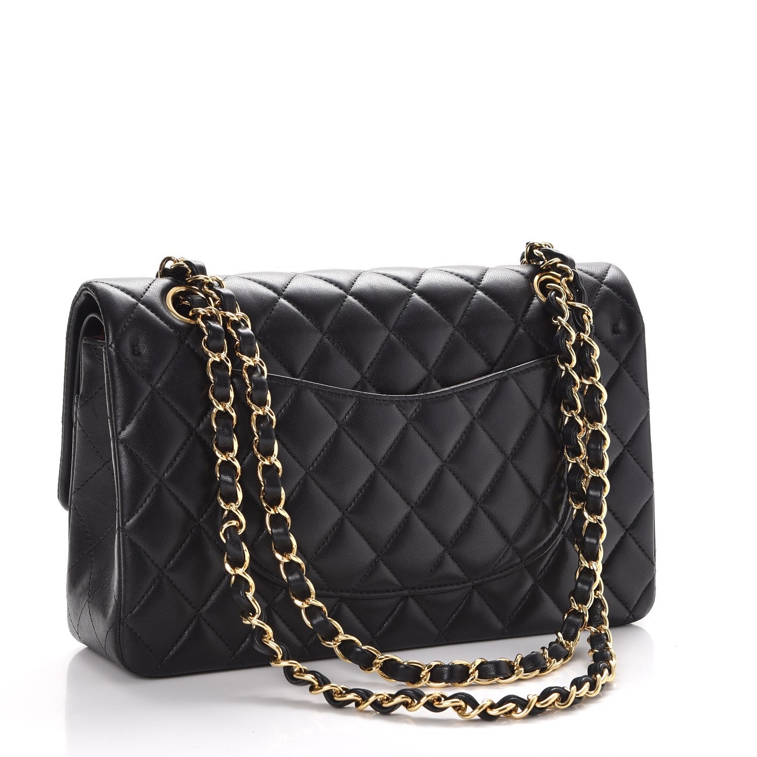 Chanel Lambskin Quilted Medium Double Flap Black 4 of 9
