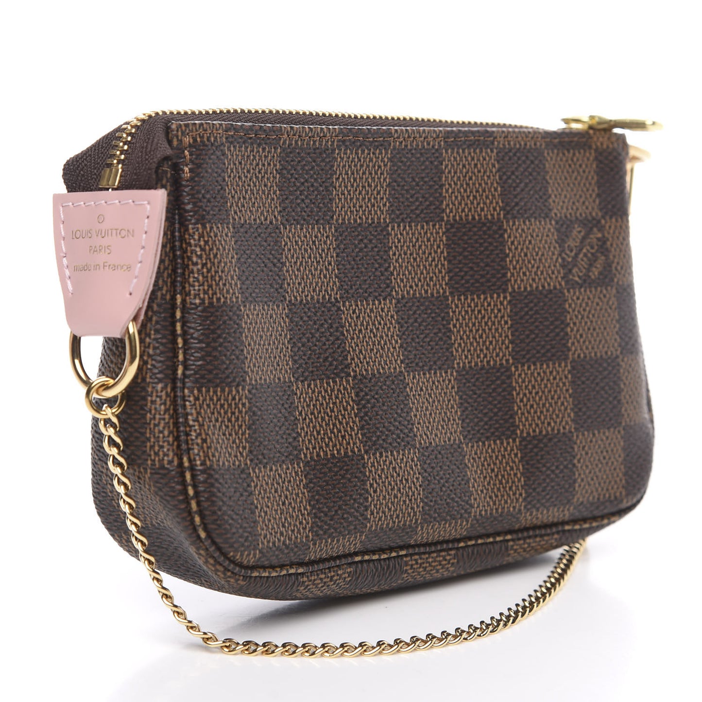 Damier Ebene 2020 Christmas Animation Big Wheel Mini Pochette Accessories Rose Ballerine