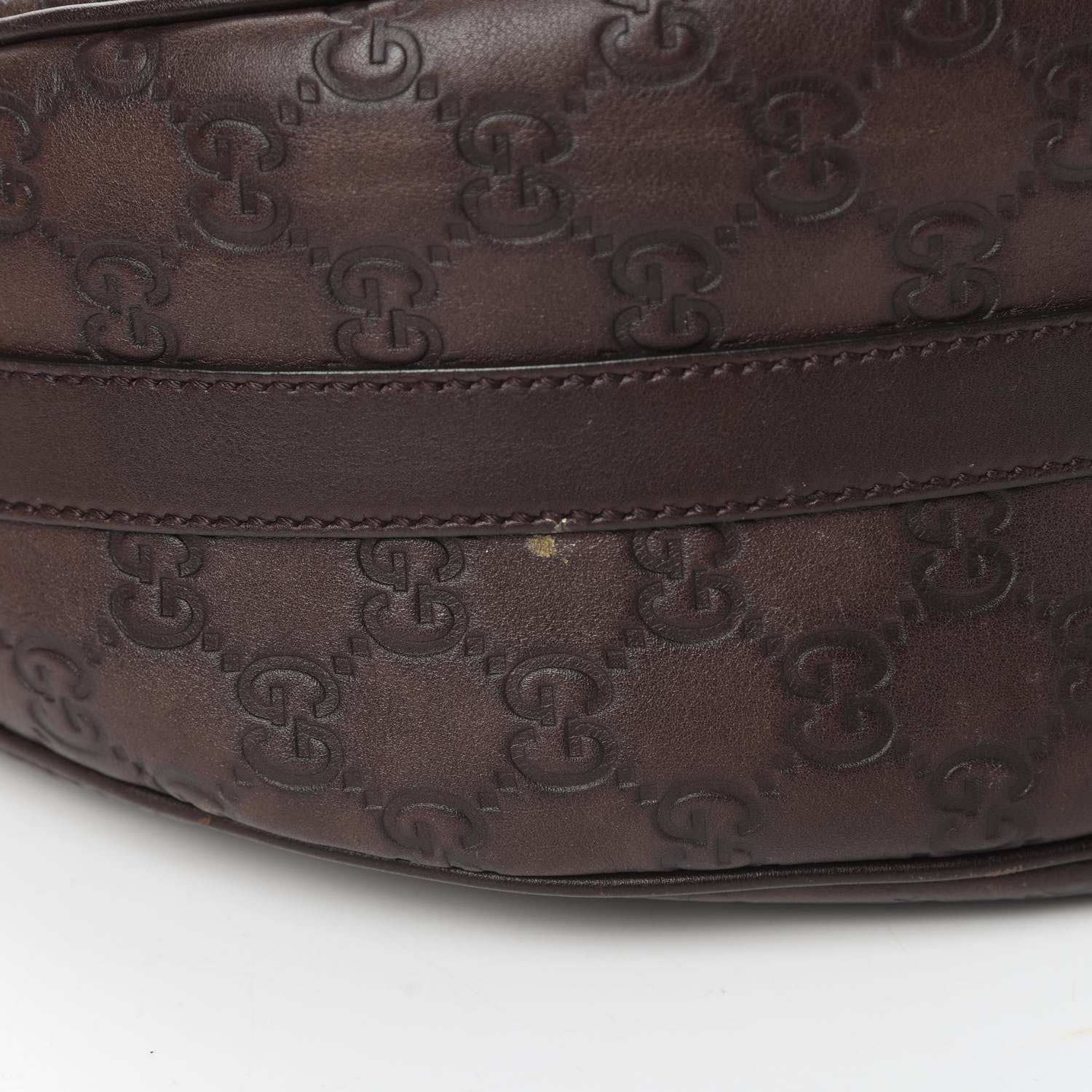 Gucci Guccissima Medium GG Twins Hobo Dark Brown 11 of 12