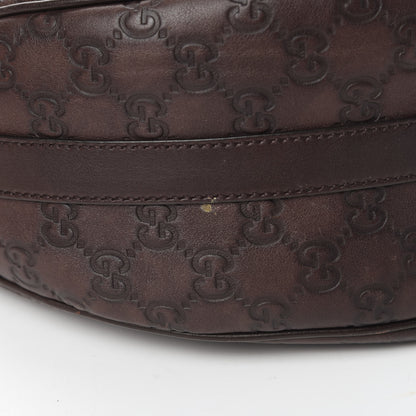 Gucci Guccissima Medium GG Twins Hobo Dark Brown 11 of 12