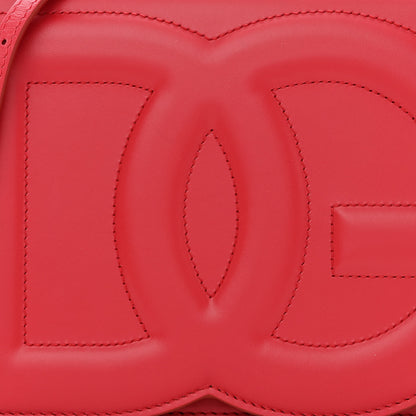 Dolce & Gabbana Calfskin DG Logo Flap Crossbody Bag Red 8 of 10