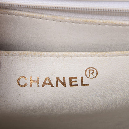 Chanel Caviar Quilted Jumbo Single Flap White 8 of 15
