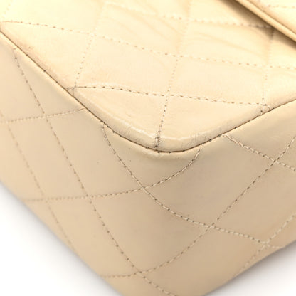 Chanel Lambskin Quilted Small Single Flap Beige 13 of 17