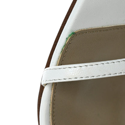 Bottega Veneta Lambskin Stretch Multi Strap 90mm Sandals 39 Optic White 8 of 8
