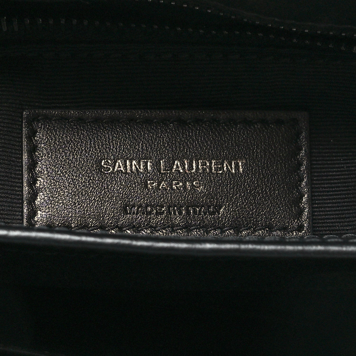 Saint Laurent Calfskin Y Quilted Monogram Monochrome Toy Loulou Crossbody Bag Black 7 of 11