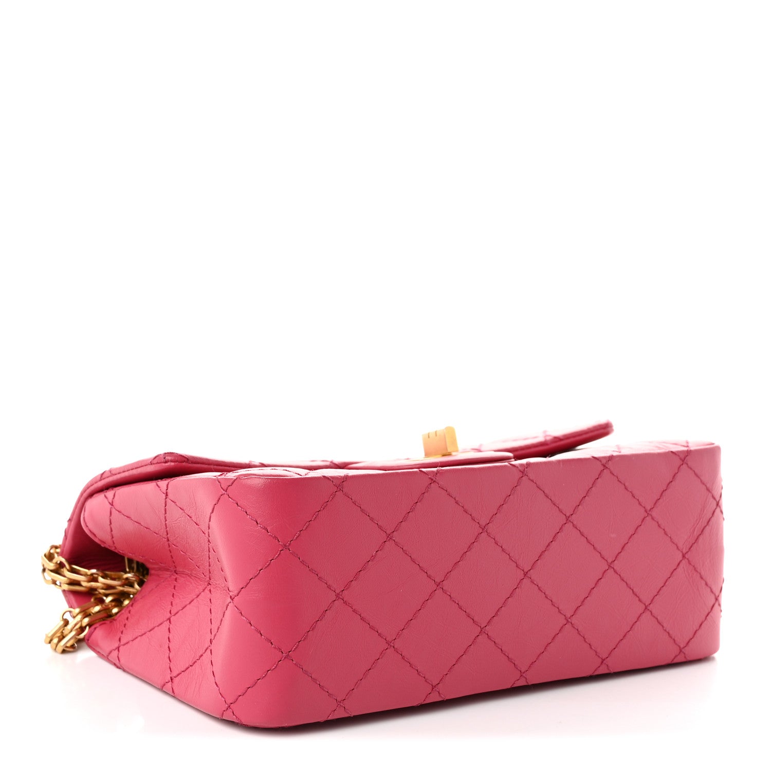 Chanel Aged Calfskin Quilted 2.55 Reissue Mini Flap Pink 4 of 10