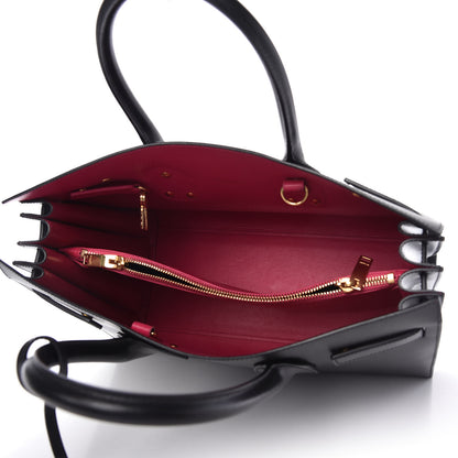 Saint Laurent Calfskin Small Sac De Jour Black Fuchsia 5 of 9