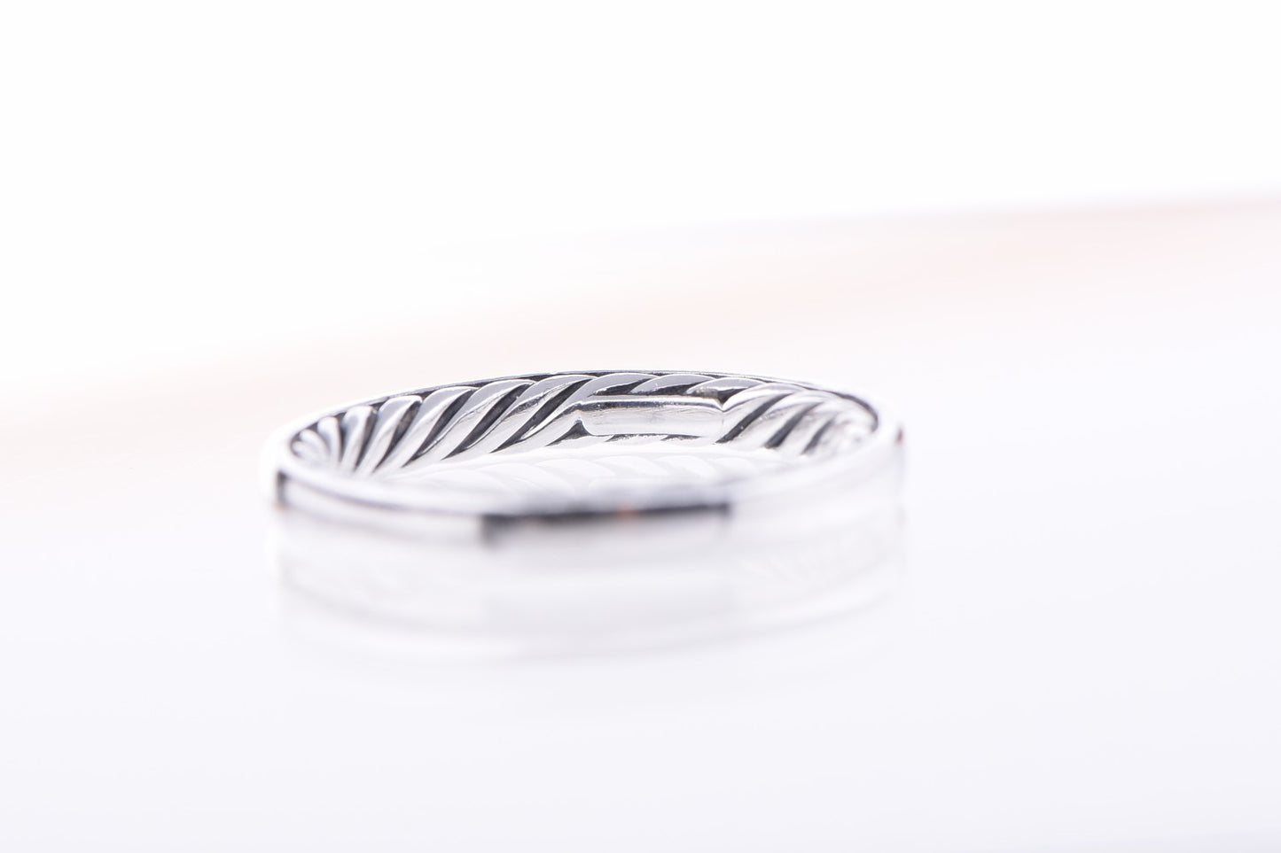 Sterling Silver 3mm Cable Classics Band Ring 54 7