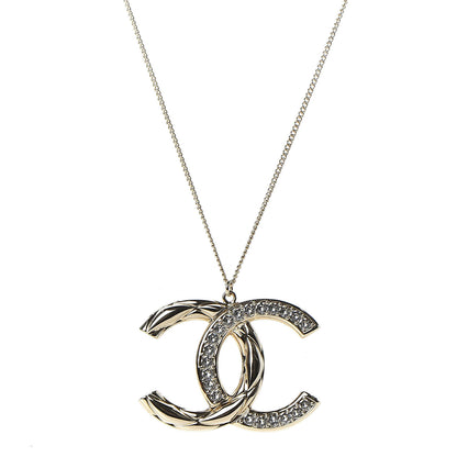 Chanel Metal Crystal 2.55 Bijoux CC Necklace Gold 1 of 5