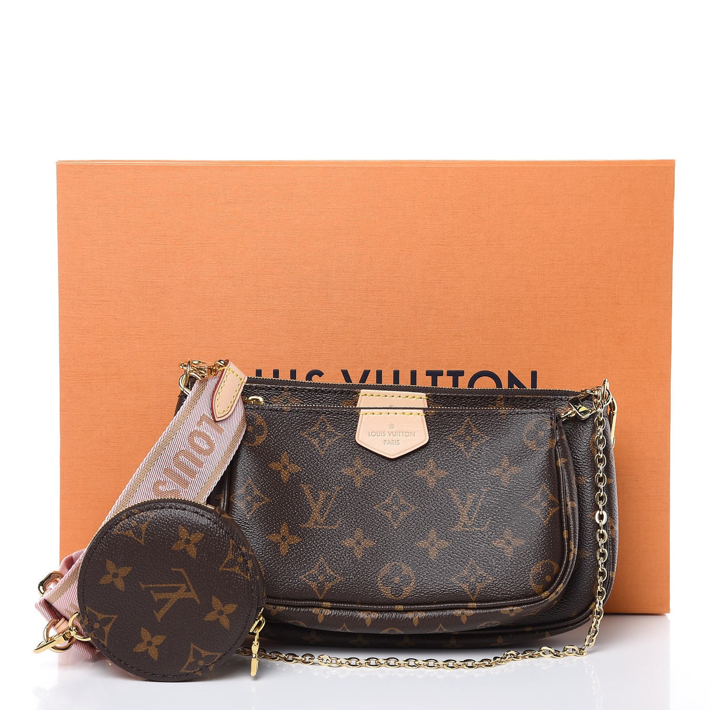 Monogram Multi Pochette Accessories Rose Clair