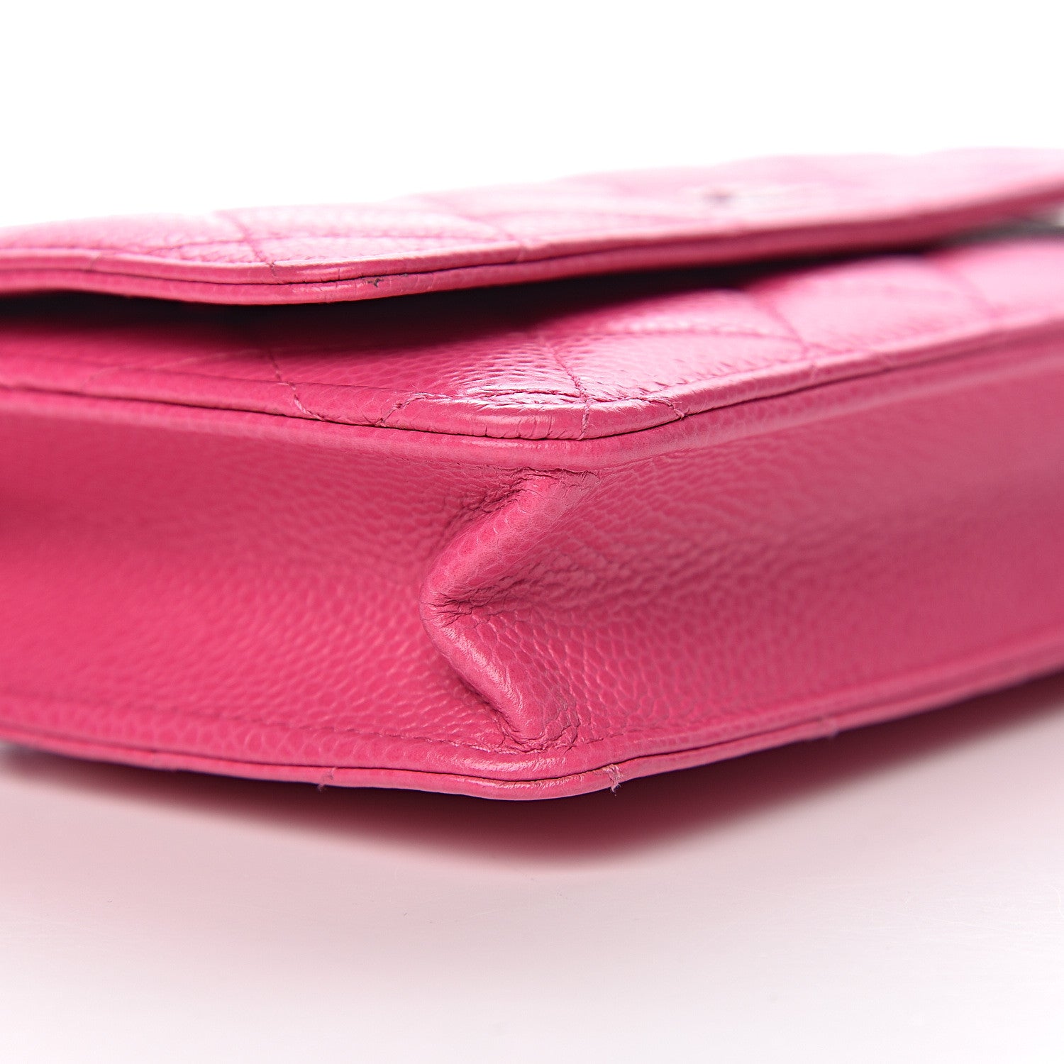 Chanel Caviar Quilted Wallet on Chain WOC Pink 11 of 13