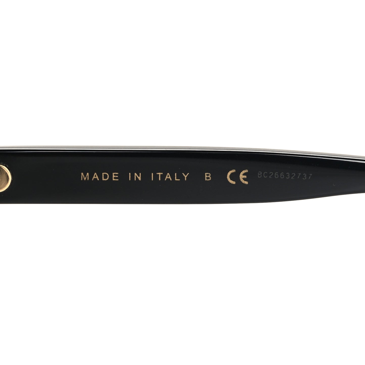 Acetate 24K Gold Mirror Oval Sunglasses 5416-A Black