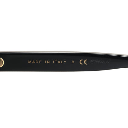 Chanel Acetate 24K Gold Mirror Oval Sunglasses 5416-A Black 6 of 8