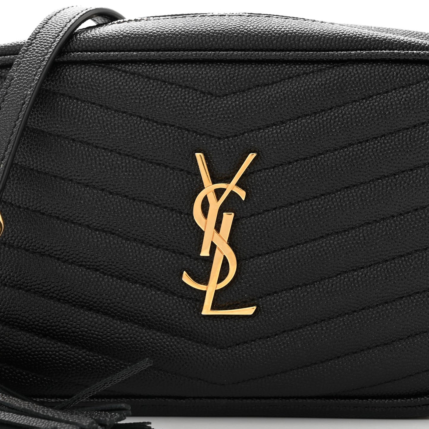 Grain De Poudre Matelasse Monogram Mini Lou Camera Bag Black