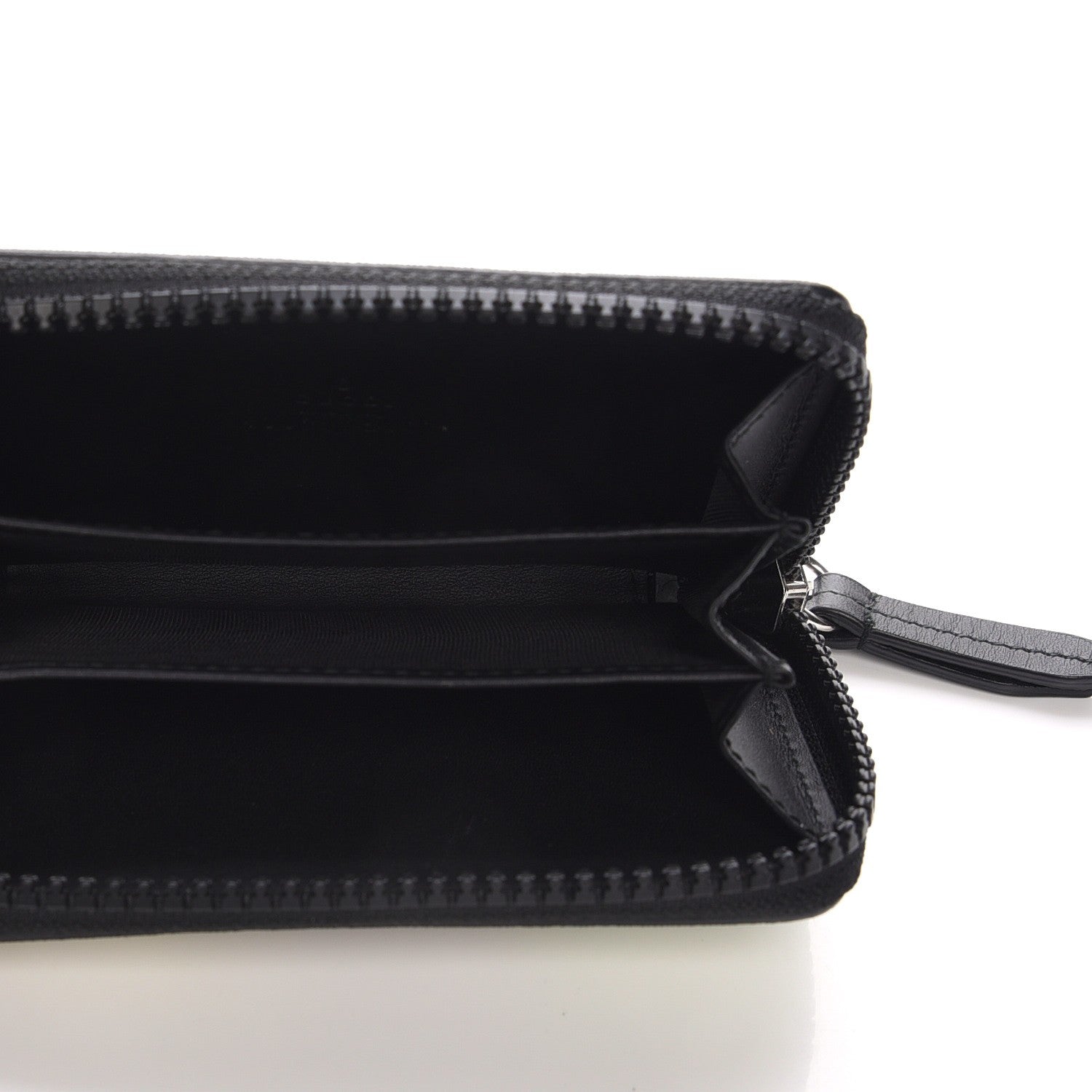 Gucci GG Supreme Monogram Blooms Zip Around Card Case Wallet Beige New Military Black 5 of 7