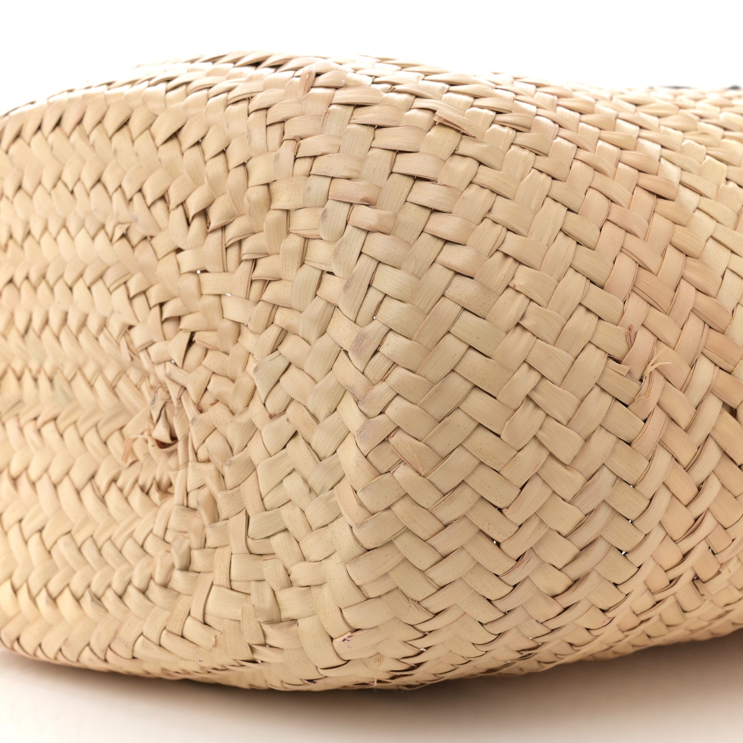 Prada Palmitto Vitello Woven Braided Large Basket Tote Bag Naturale White 9 of 11