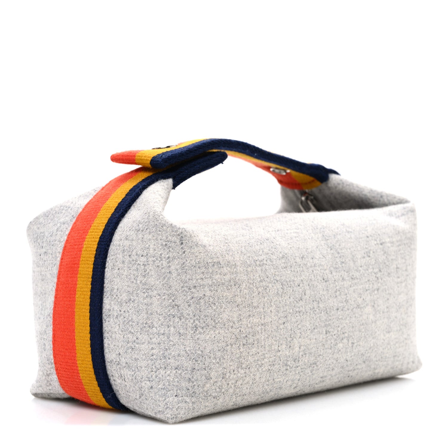 Hermes Canvas Small Bride-A-Brac Pouch Gris Flanelle 3 of 9