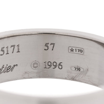 Cartier 18K White Gold 5.5mm LOVE Ring 57 8 5 of 5
