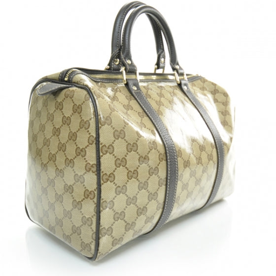 Crystal Monogram Dollar Calfskin Medium Joy Boston Beige Ebony Testa di Moro