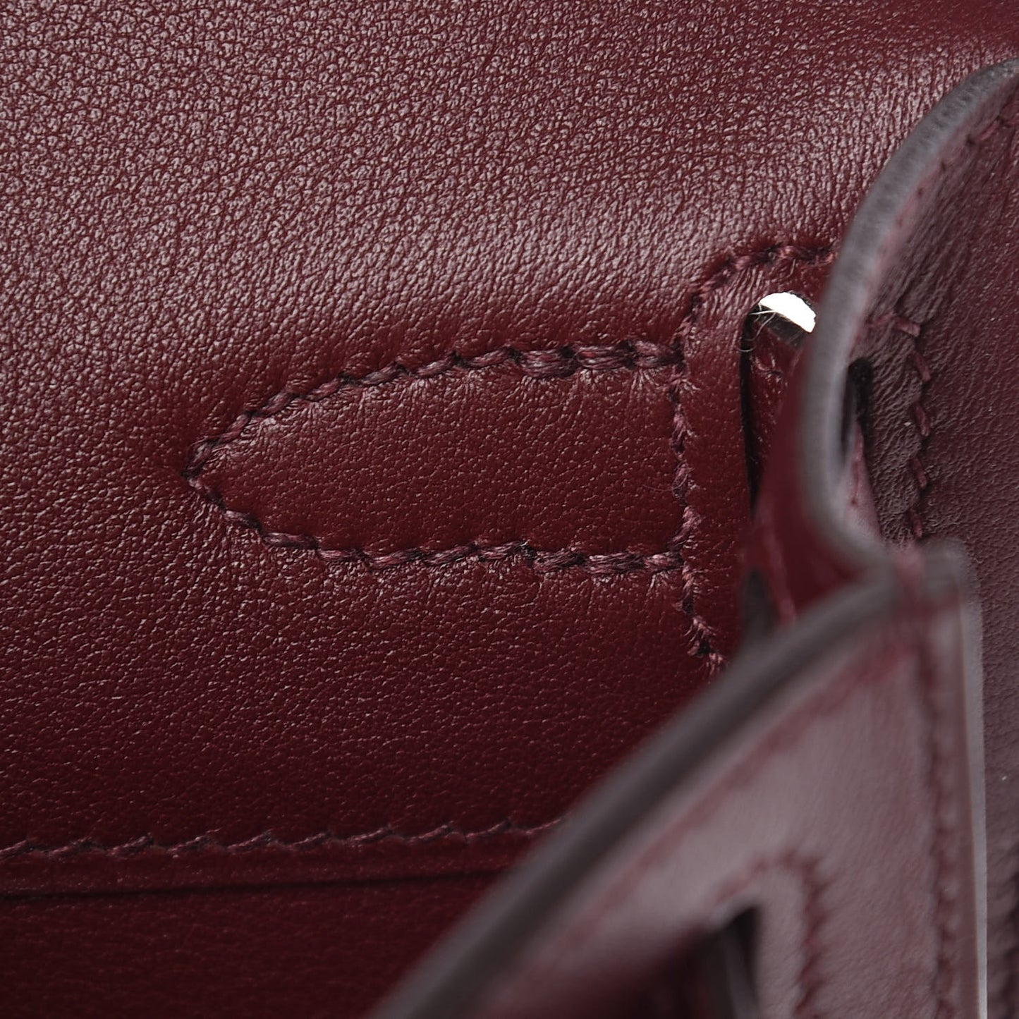 Swift Kelly Cut Clutch Pochette Bordeaux