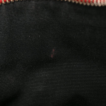 Saint Laurent Grain De Poudre Chevron Monogram Bill Pouch Rouge Eros 9 of 12