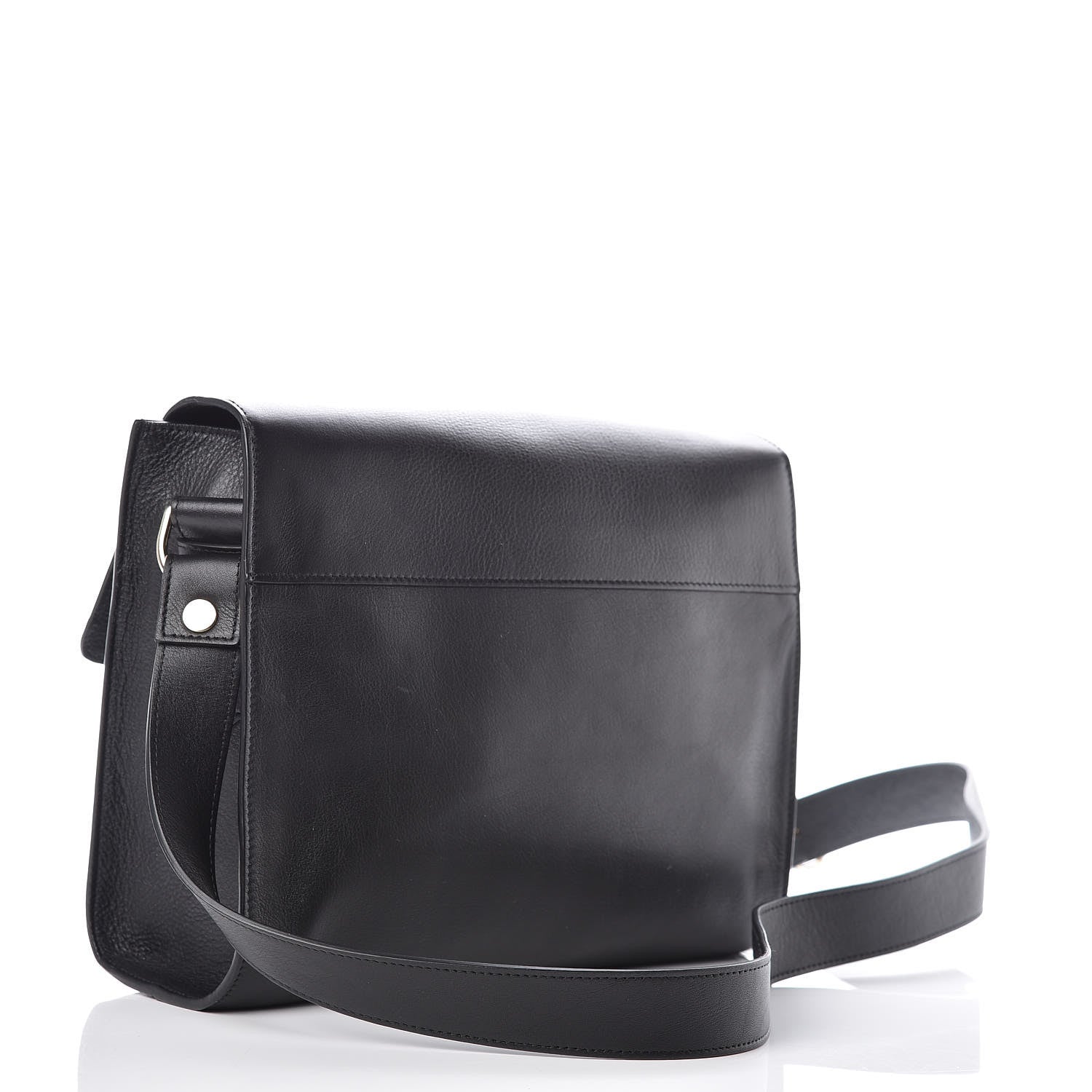 Lanvin Calfskin Small Flap Shoulder Bag Black 3 of 9