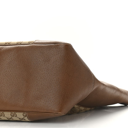 Gucci Monogram Medium Bree Zippered Tote Beige Tabacco 9 of 10