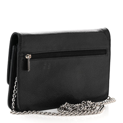 Chanel Caviar Timeless CC Wallet On Chain WOC Black 3 of 12