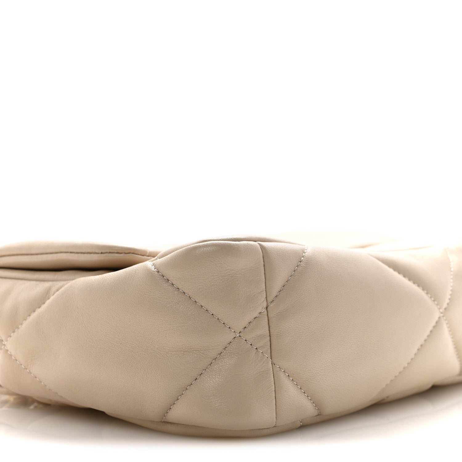 Chanel Lambskin Quilted Medium Chanel 19 Flap Beige 9 of 12