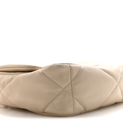 Chanel Lambskin Quilted Medium Chanel 19 Flap Beige 9 of 12