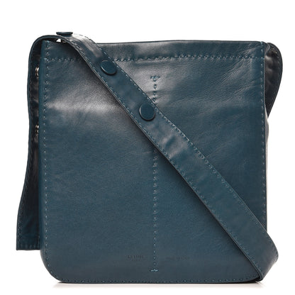 Celine Soft Lambskin Pouch Croissant Shoulder Bag Petrol 1 of 8