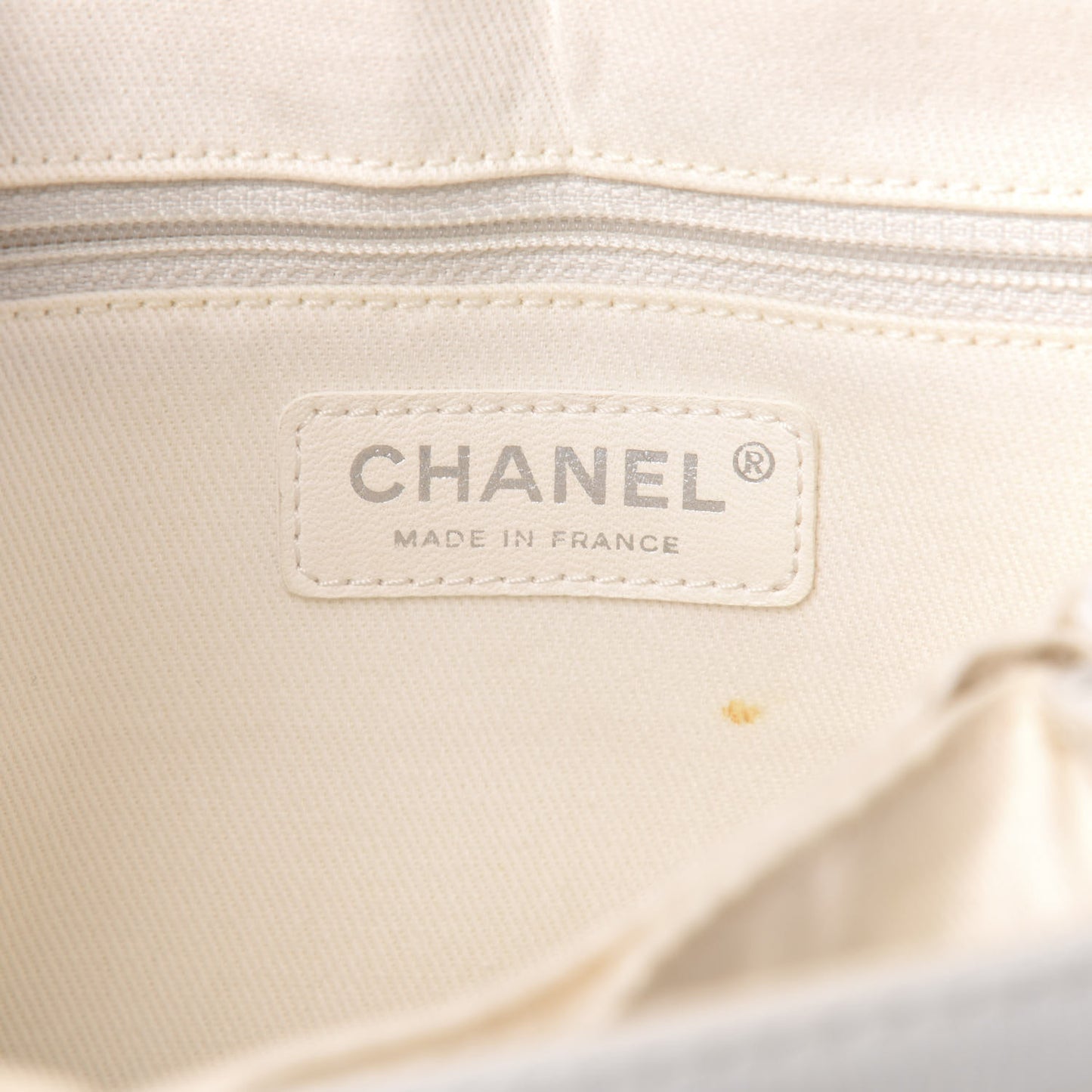 Caviar Quilted Timeless Accordion Flap White