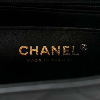 Chanel Lambskin Quilted Mini Top Handle Rectangular Flap Black 6 of 11