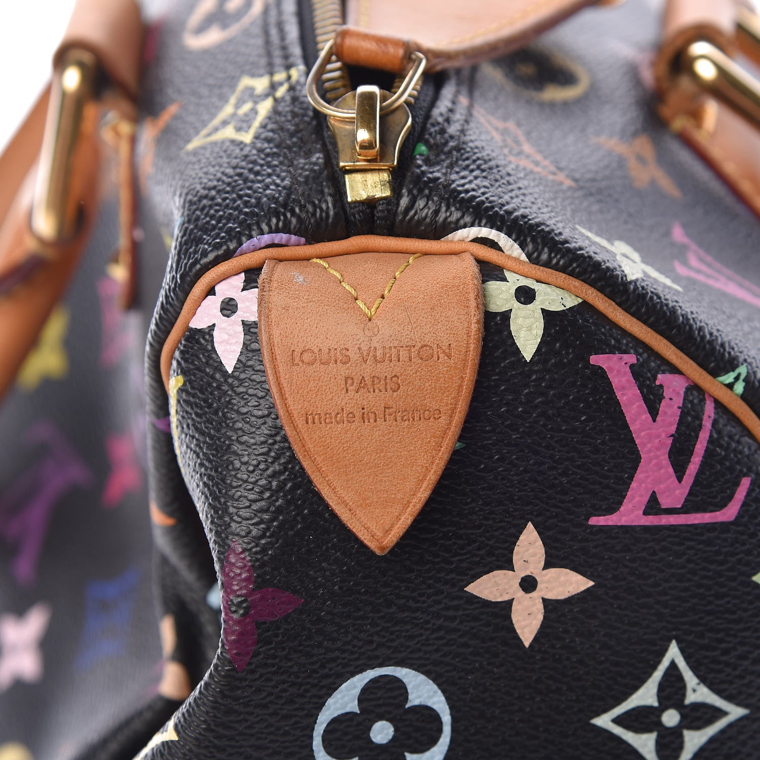 Louis Vuitton Monogram Multicolor Speedy 30 Black 6 of 17
