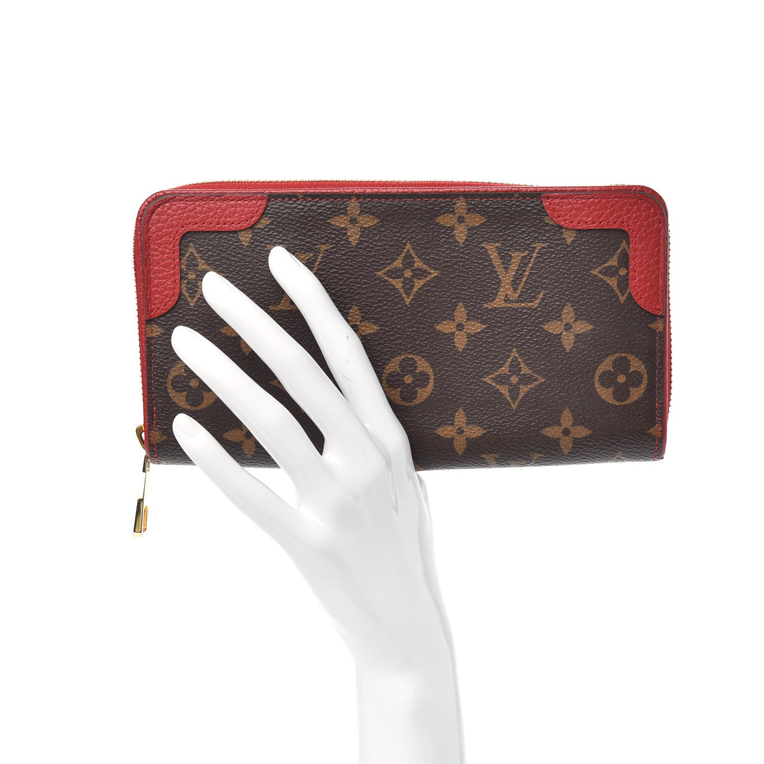 Louis Vuitton Monogram Retiro Zippy Wallet Cherry 2 of 6