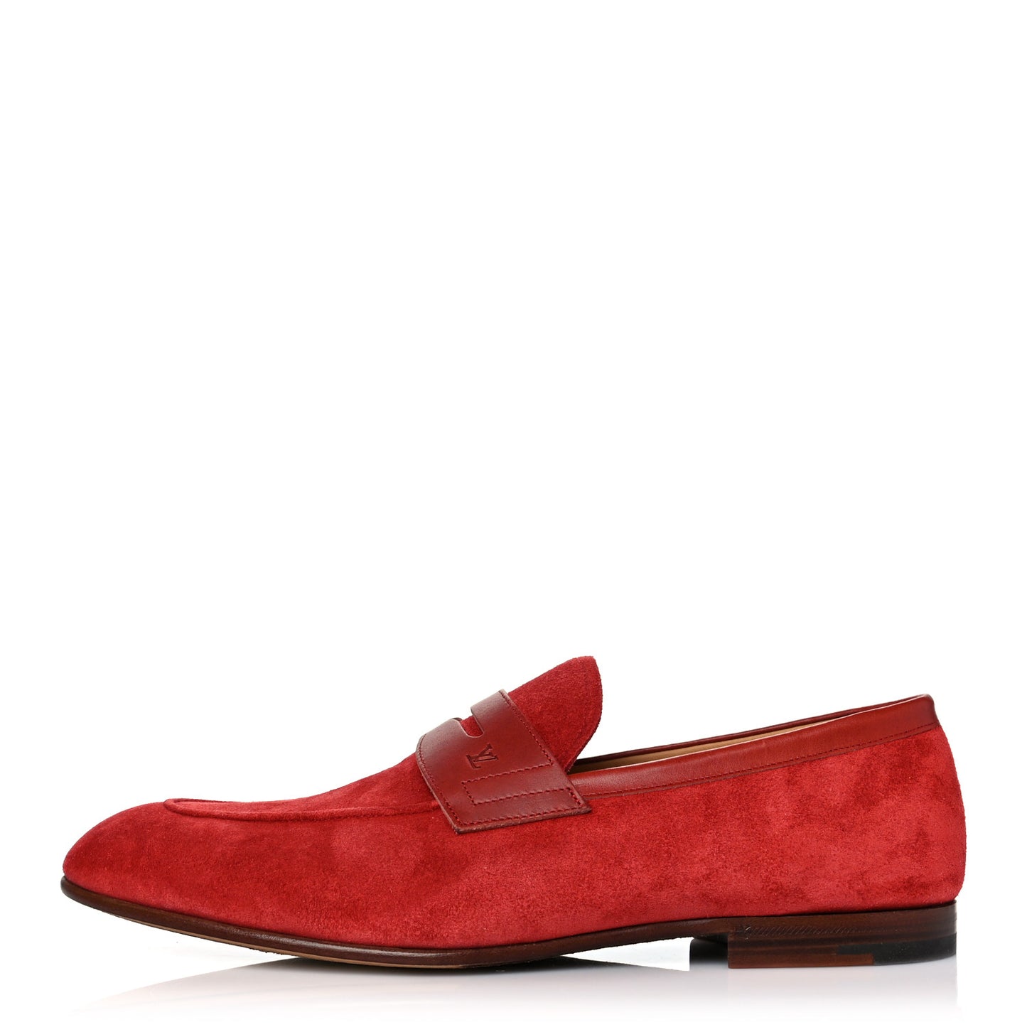 Suede Germain Loafer 8 Red