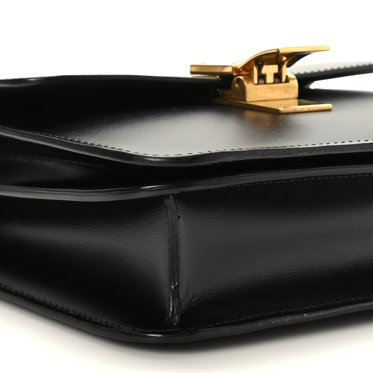 Box Calfskin Teen Classic Box Flap Bag Black