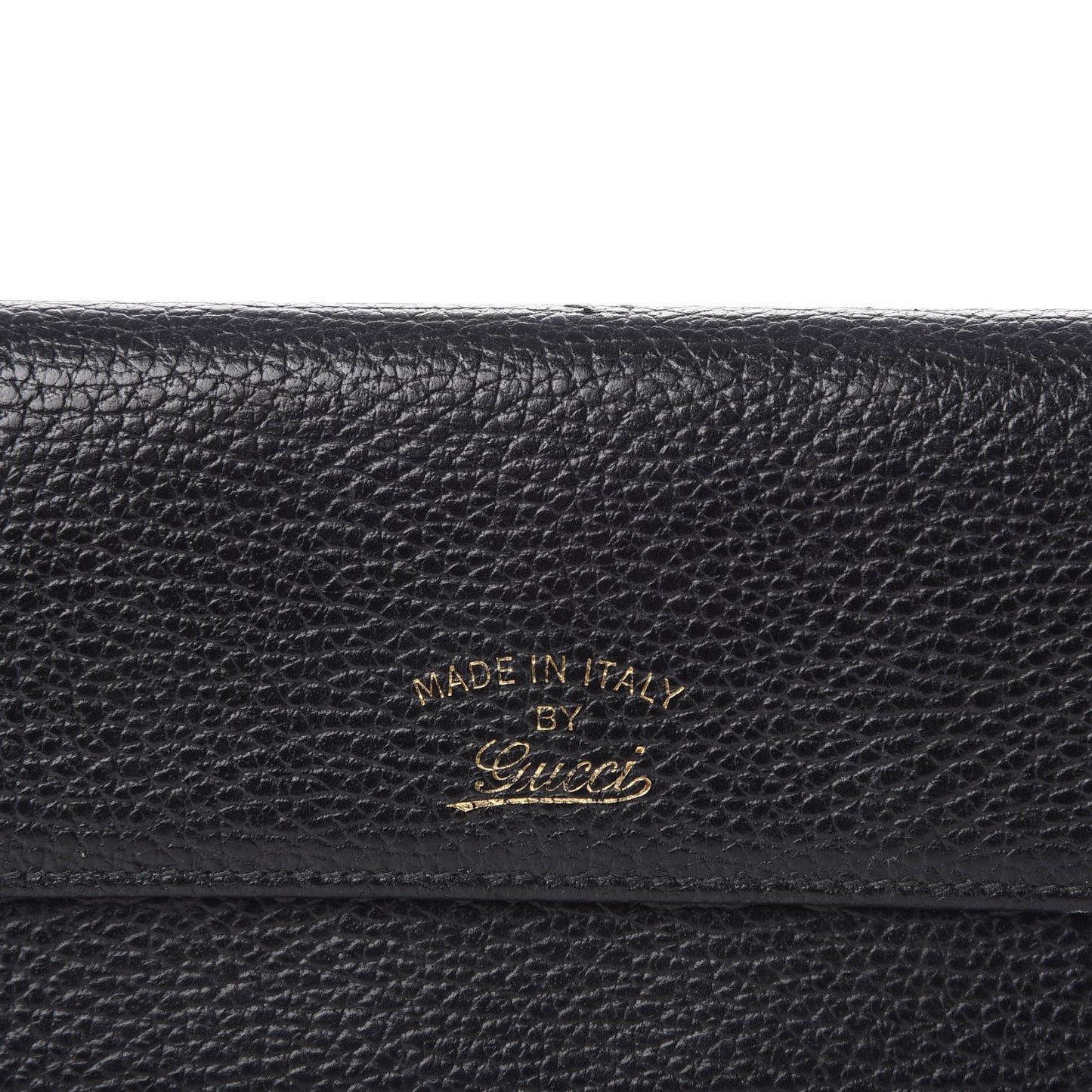 Dollar Calfskin Swing Continental Wallet Black
