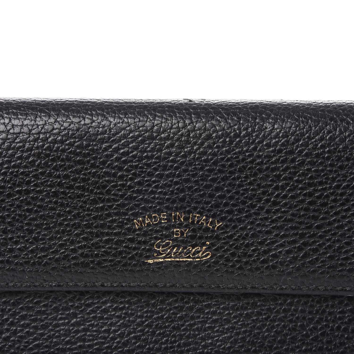 Gucci Dollar Calfskin Swing Continental Wallet Black 5 of 9
