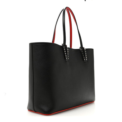 Christian Louboutin Calfskin Empire Spikes East West Cabata Tote Black 4 of 12