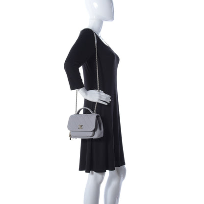 Chanel Caviar Quilted Small Business Affinity Flap Grey 2 of 10